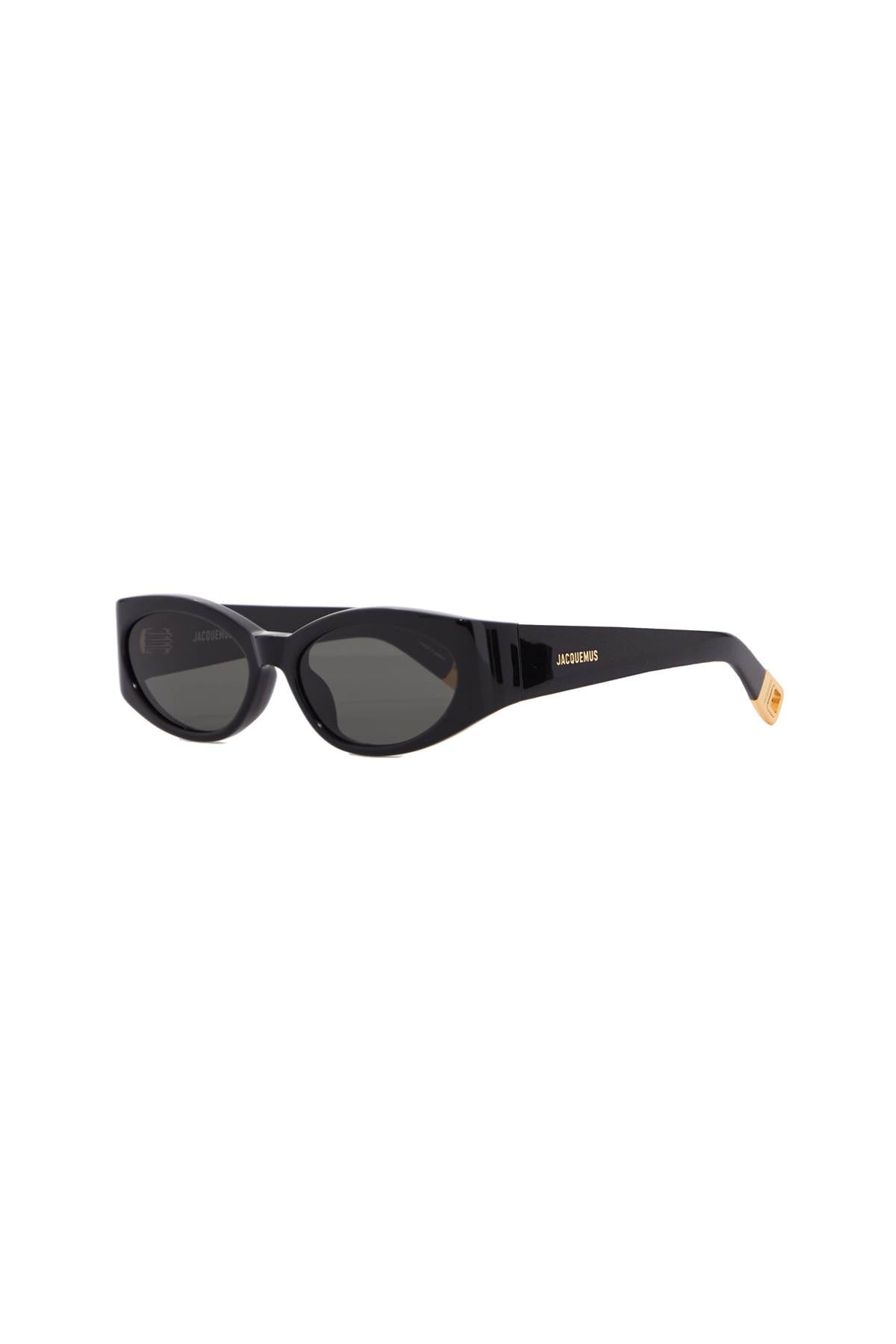 Jacquemus Oval Sunglasses For Stylish Sun   Black