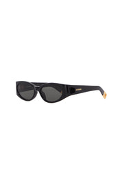 Jacquemus Oval Sunglasses For Stylish Sun   Black