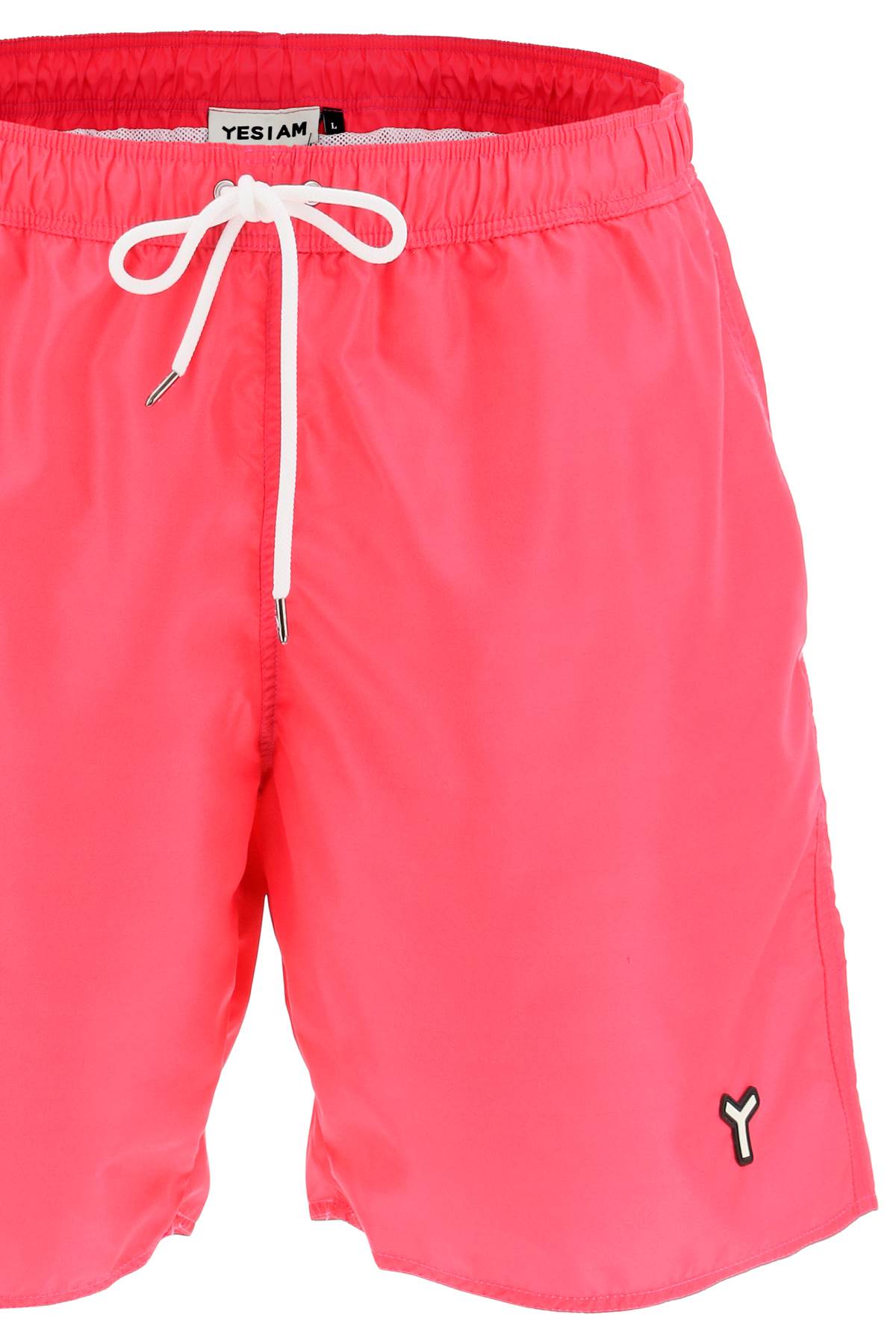 Yesiam Drawstring Swim Trunks   Fuchsia