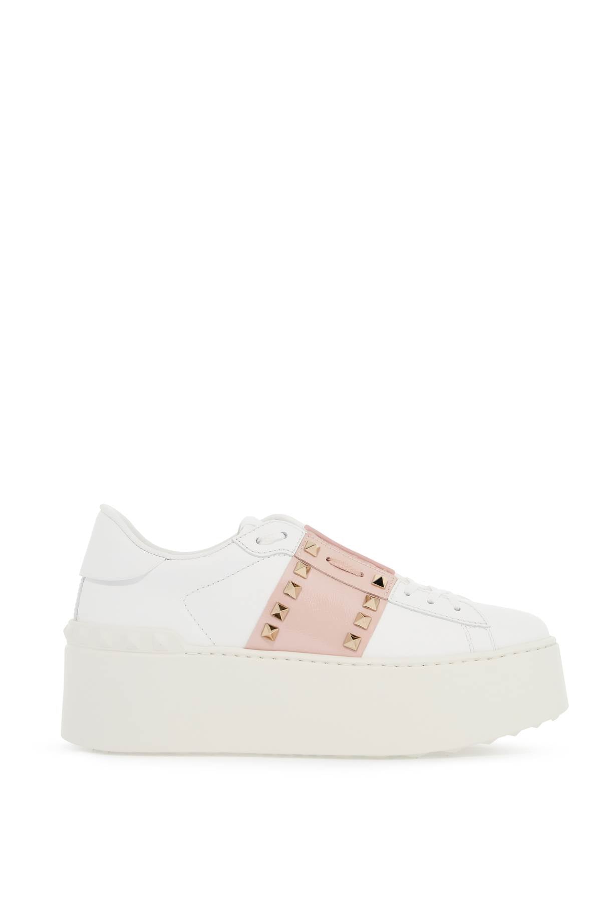 Valentino Garavani Open Rockstud Untitled Sneakers   White