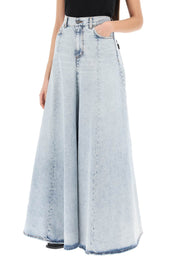 Haikure Serenity Maxi Circular Skirt   Light Blue