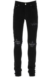 Amiri 'Mx1 Bandana' Skinny Jeans   Black