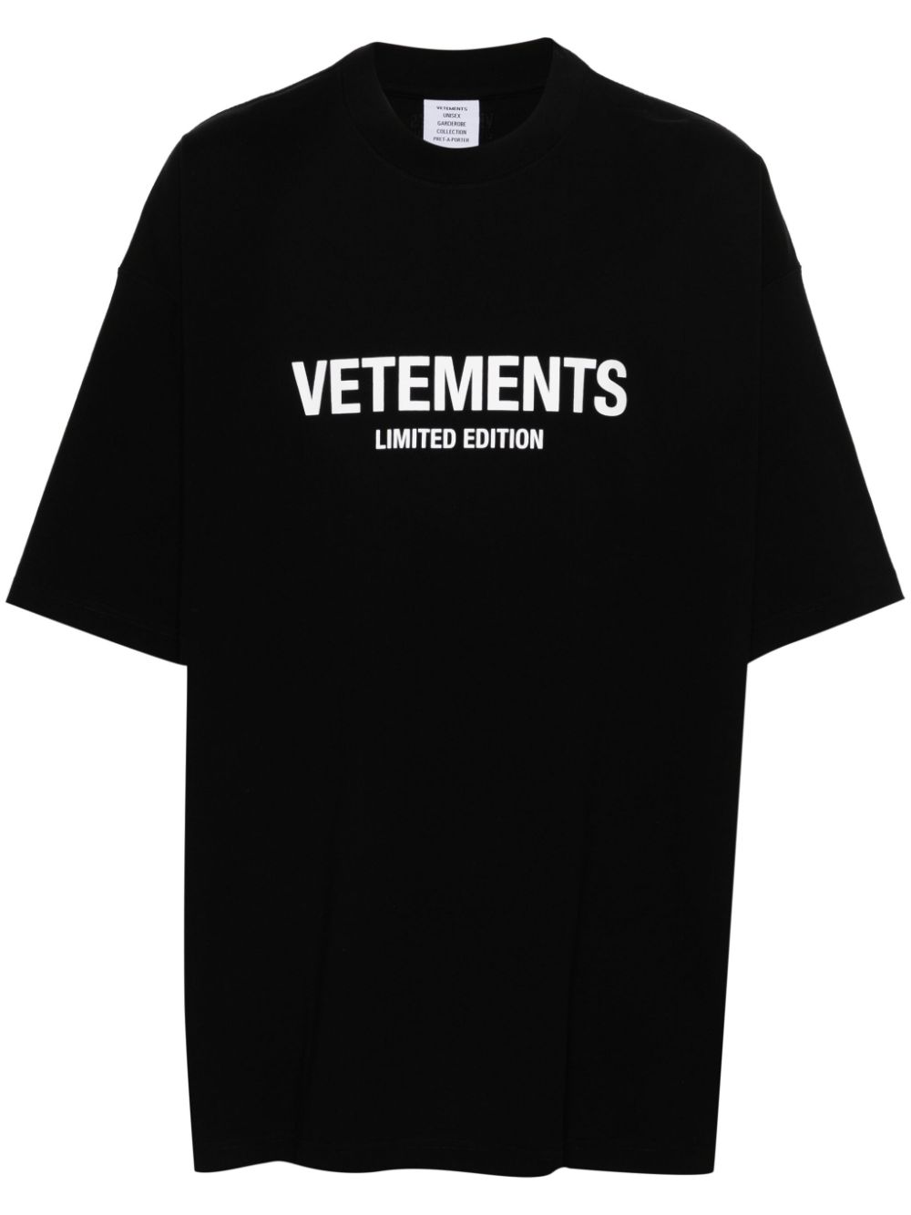 Vetements T Shirts And Polos Black