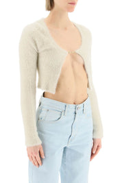 Jacquemus La Maille Neve Cropped Top   Beige