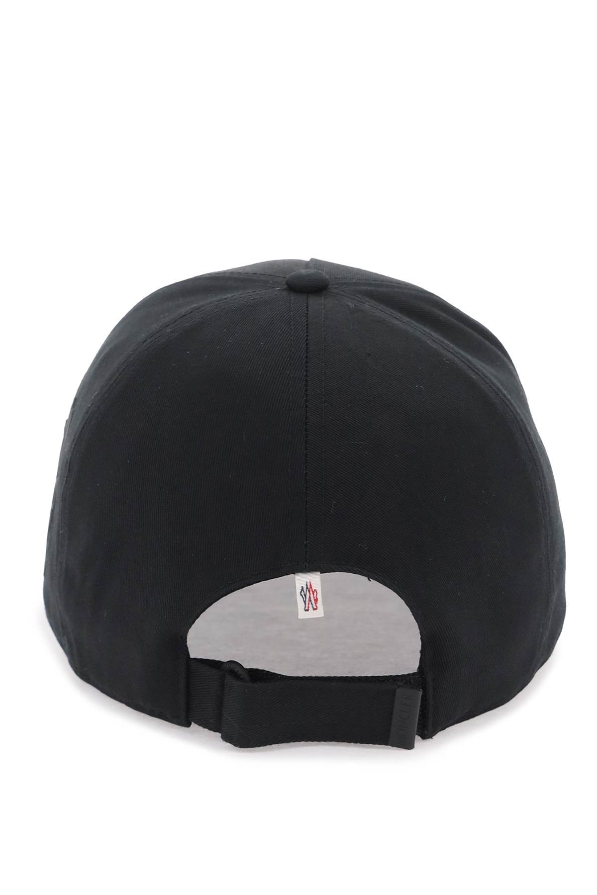 Moncler Grenoble Baseball Cap Made Of Gab   Black