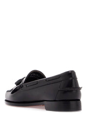 G.H. Bass Esther Kiltie Weejuns Loafers In Brushed Leather   Black