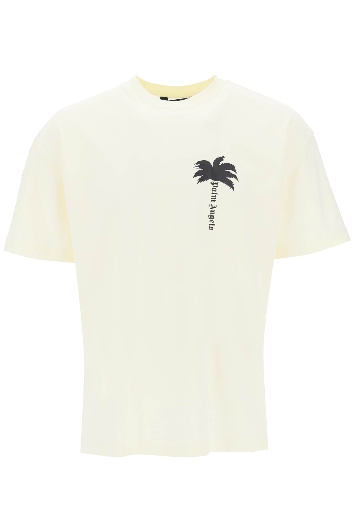 Palm Angels Palm Tree Graphic T   Yellow