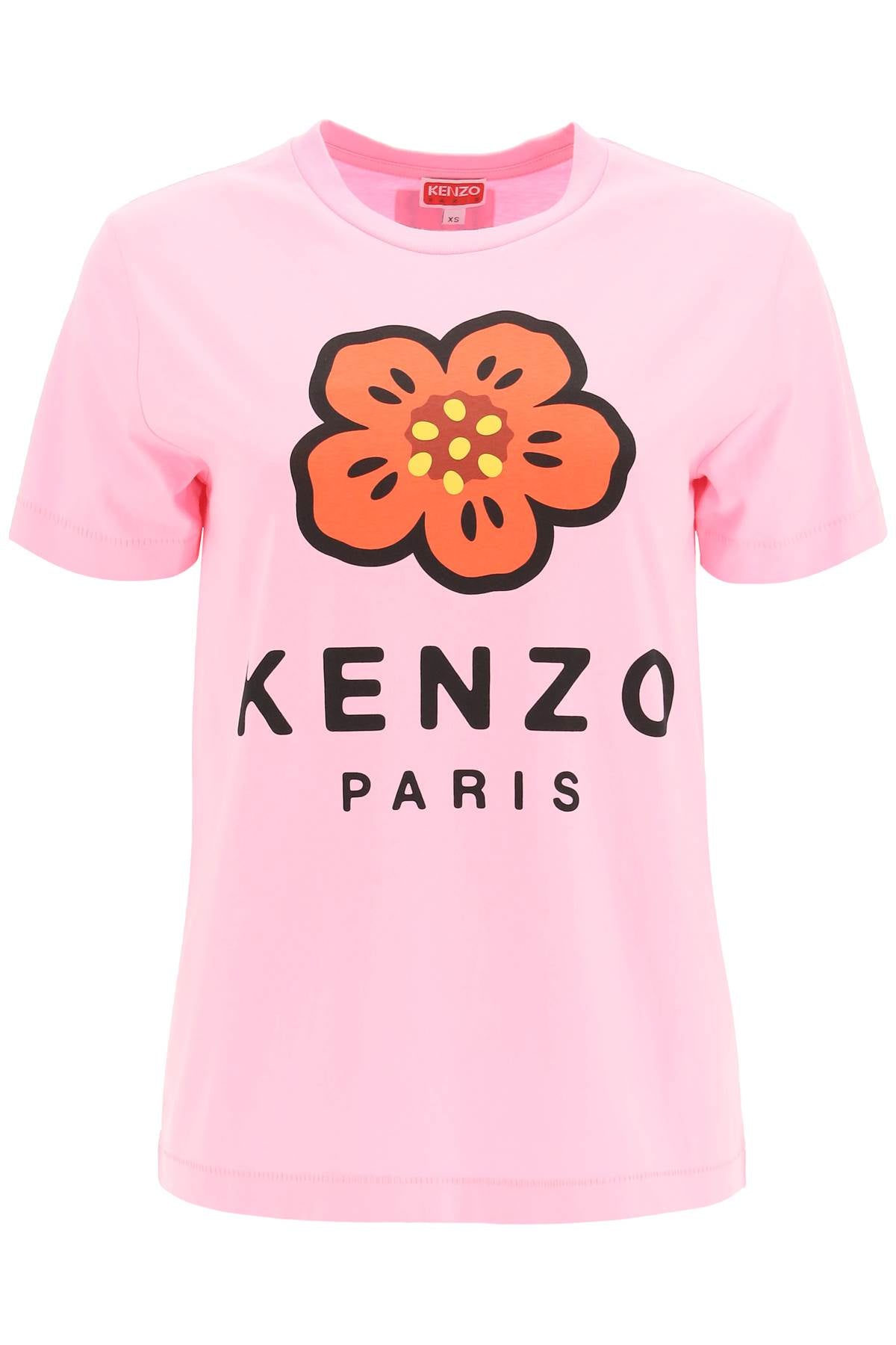 Kenzo Boke Flower Printed T Shirt   Pink