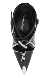 Alexander Mcqueen 'Slash Biker' Ankle Boots   Black