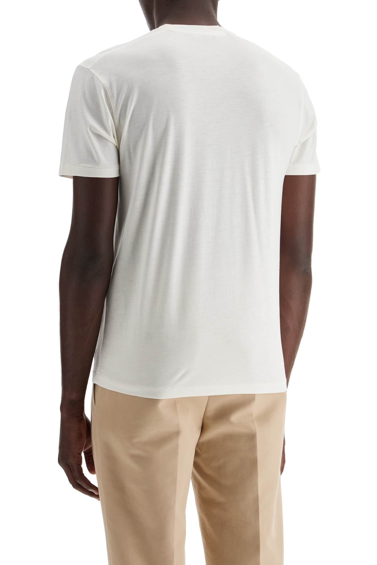 Tom Ford Cottono And Lyocell T Shirt   White