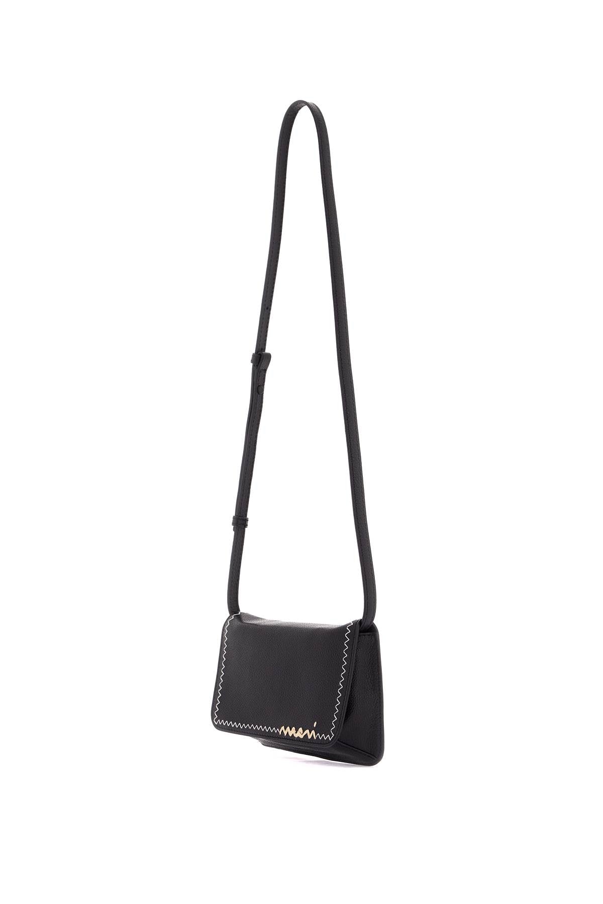 Marni Flap Trunk Shoulder Bag With   Black