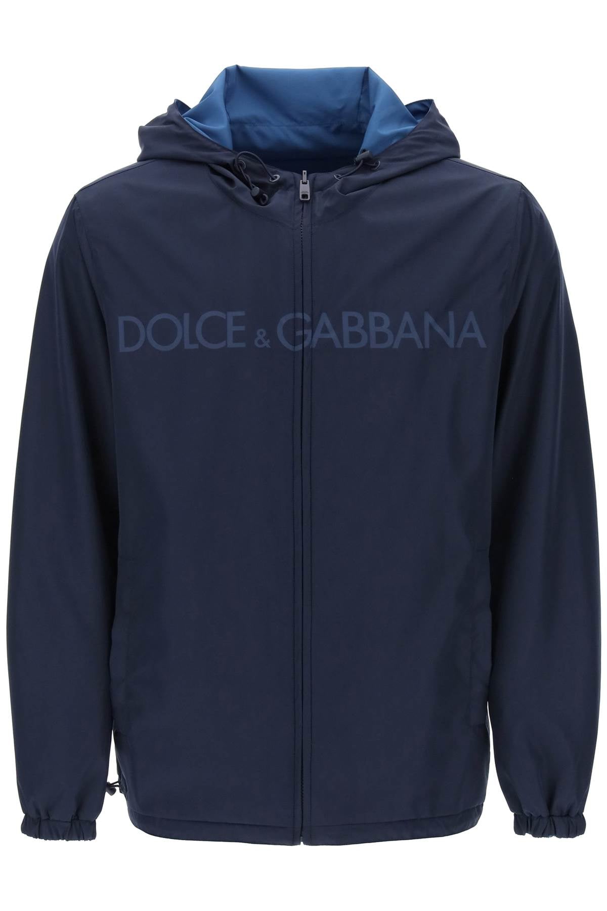 Dolce & Gabbana Reversible Windbreaker Jacket   Blue