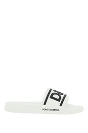 Dolce & Gabbana Logoed Slides   White