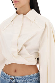 Jacquemus Le Haute Bahia Boule Balloon Sleeve Shirt   White