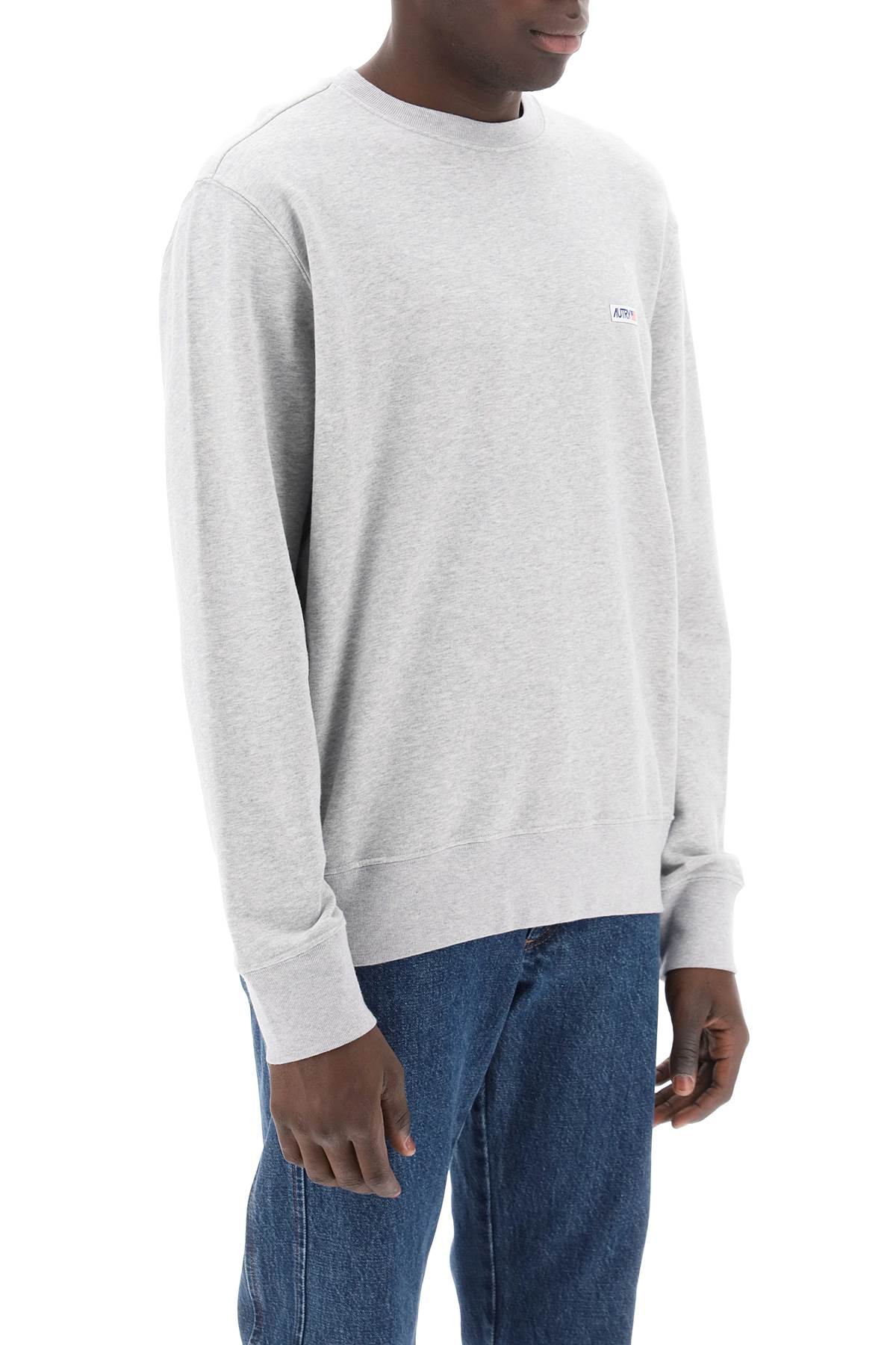 Autry Sweatshirt With Logo Label   Grey