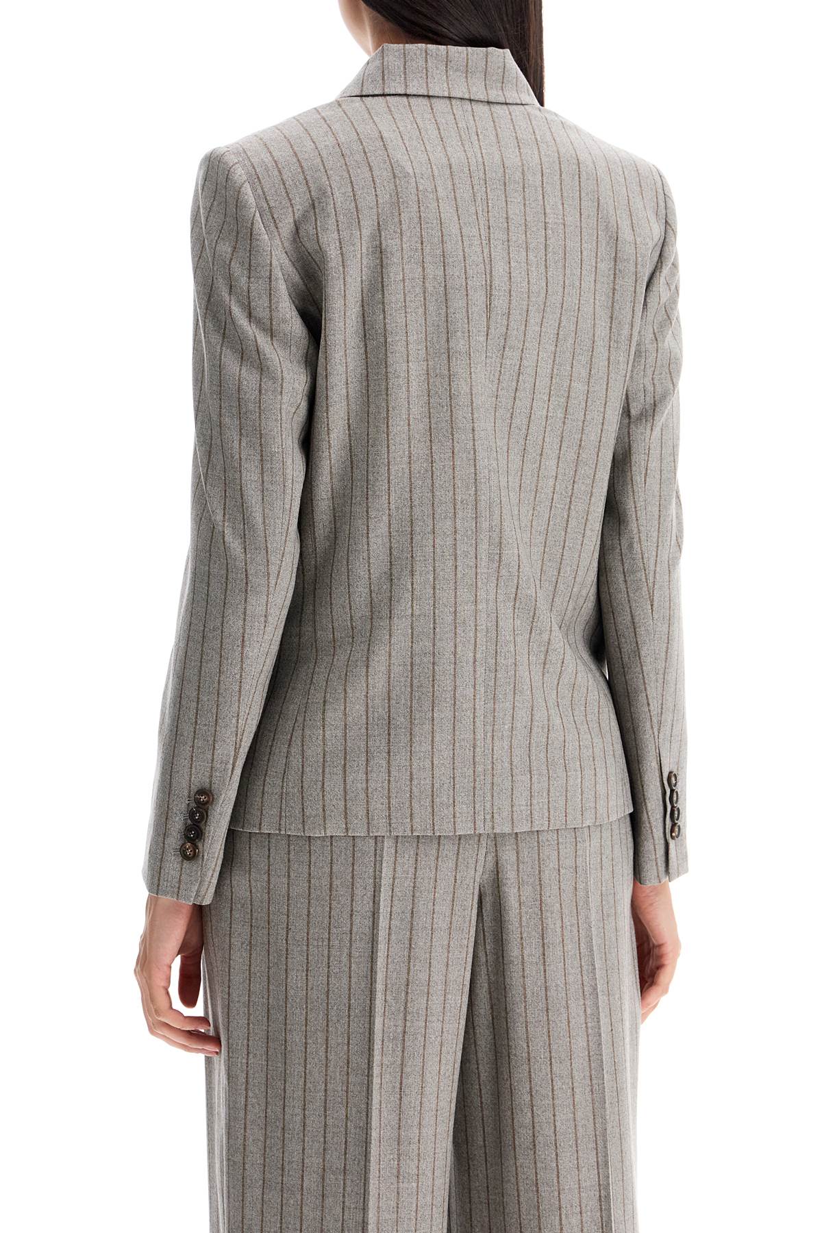 Brunello Cucinelli Double Breasted Mouliné P   Grey