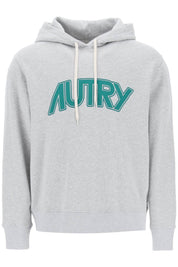 Autry Hoodie With Maxi Logo Print   Grey