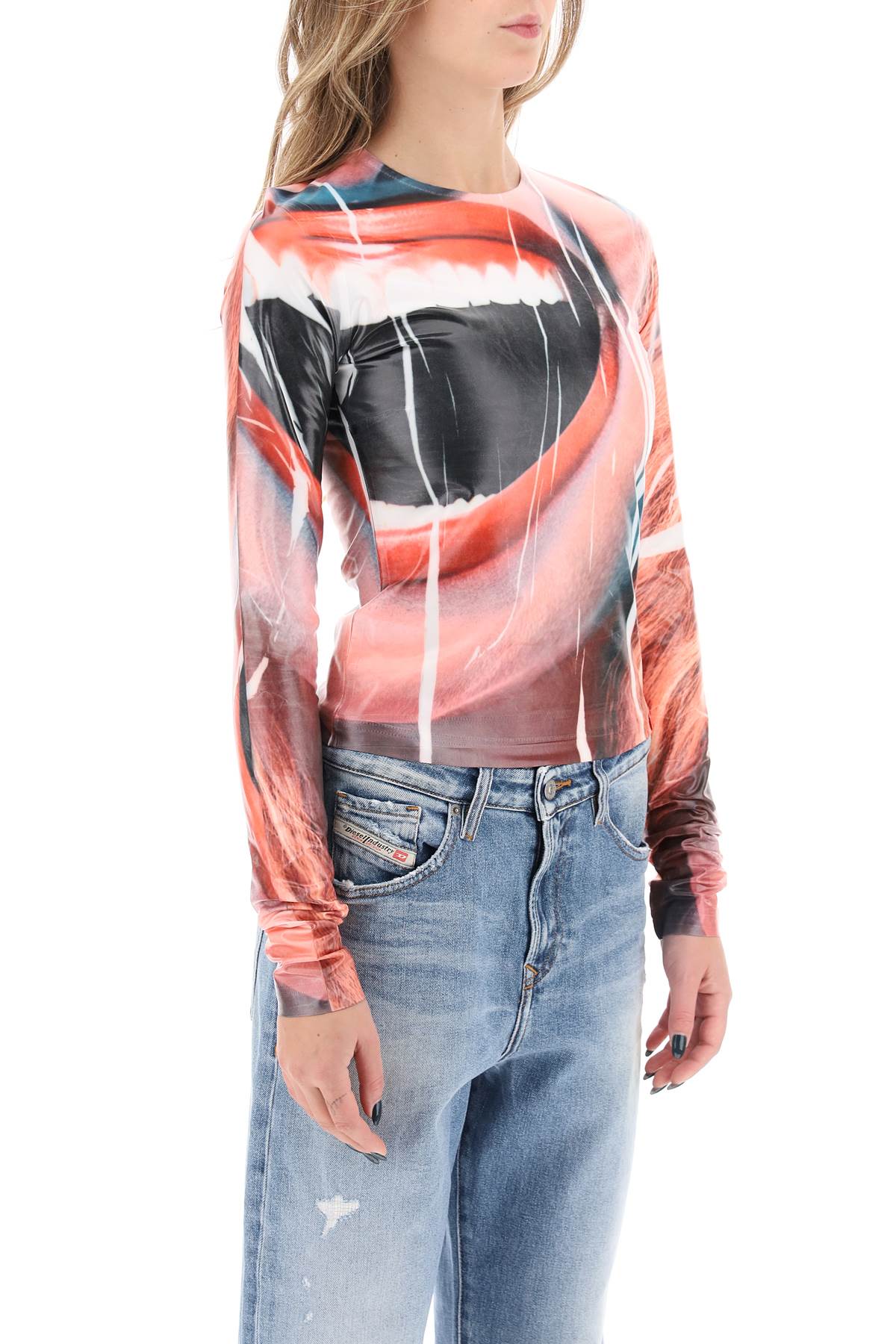 Diesel Clauzi Coated Top   Pink