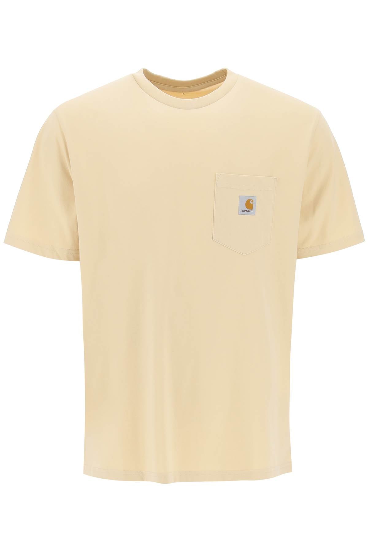 Carhartt Wip T Shirt With Chest Pocket   Neutral