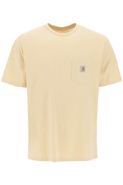 Carhartt Wip T Shirt With Chest Pocket   Neutral