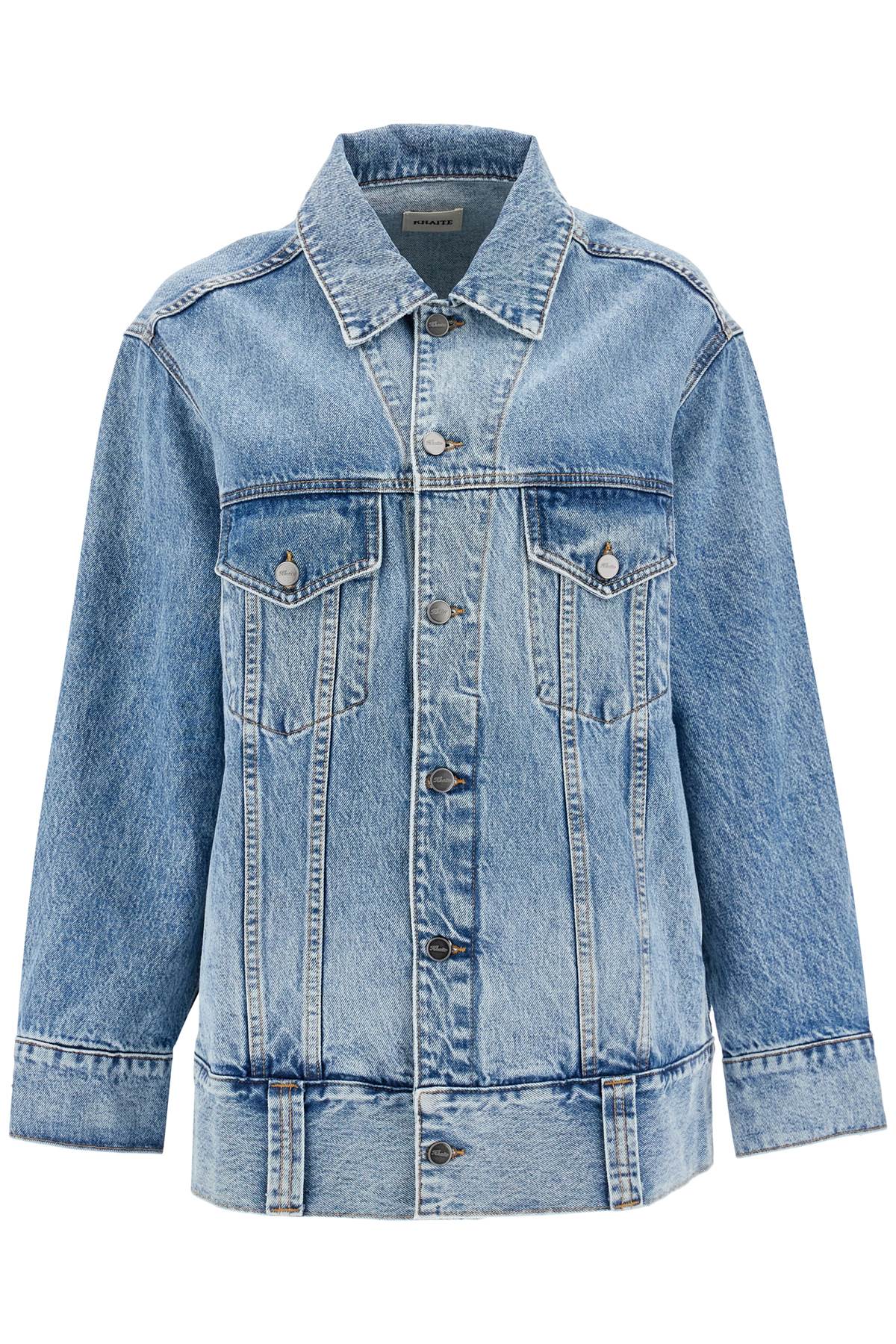 Khaite Denim Grizzo Jacket In   Blue