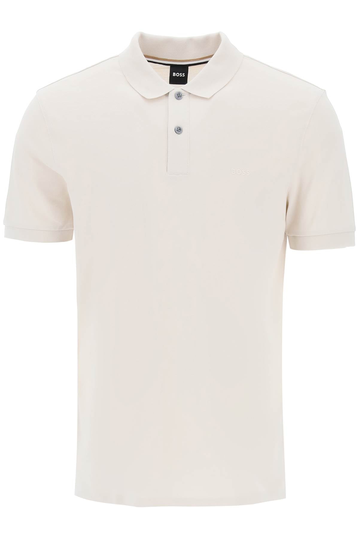 Boss Short Sleeved Pique Polo   Neutral