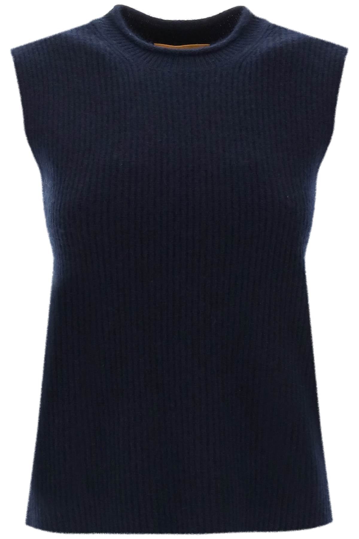 Guest In Residence Layer Up Cashmere Vest   Blue