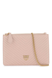 Pinko Classic Flat Love Bag Simply   Pink