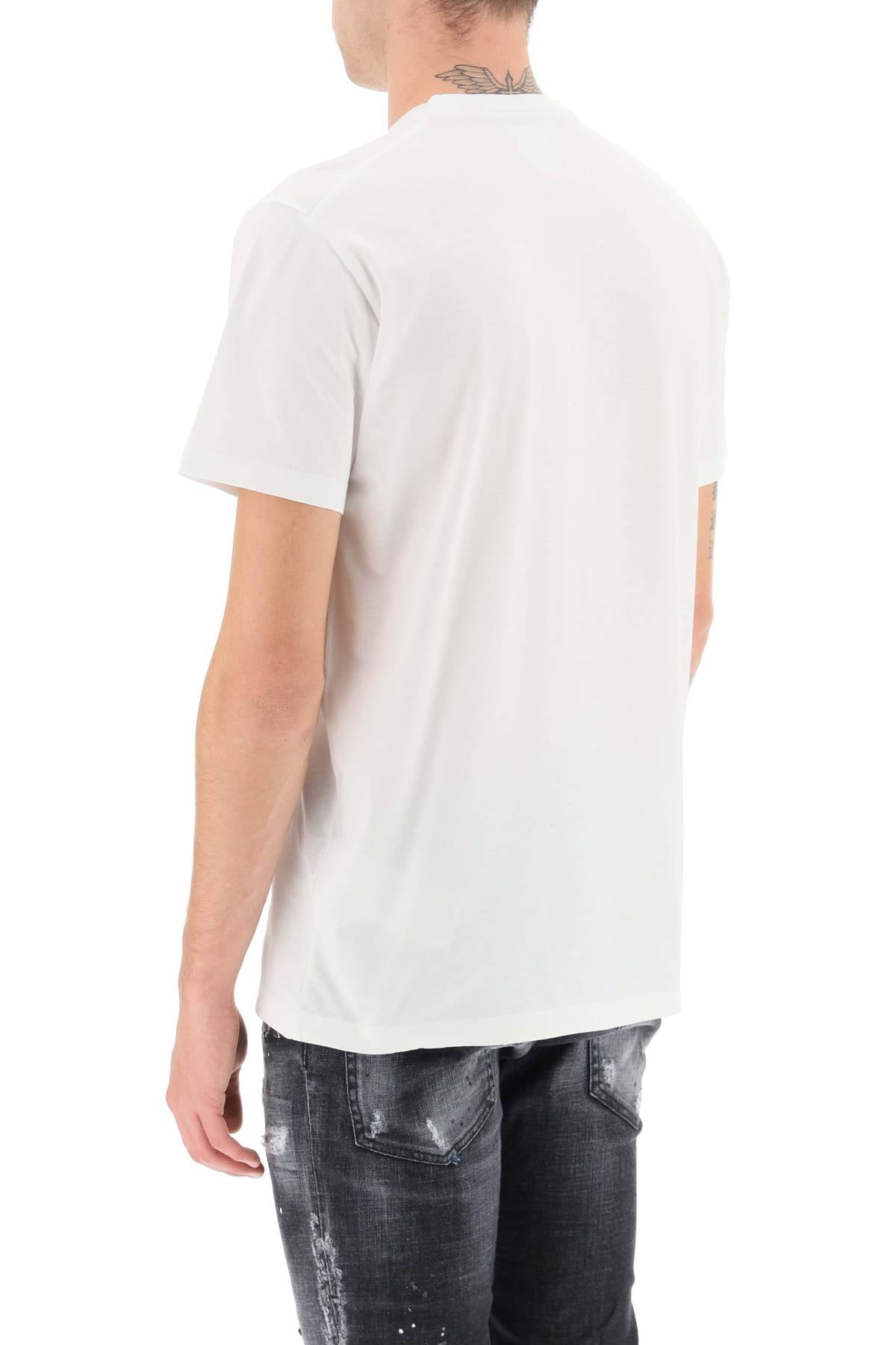 Dsquared2 'D2 Goth Surfer' T Shirt   White