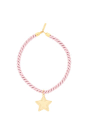 Timeless Pearly Necklace With Charm   Pink