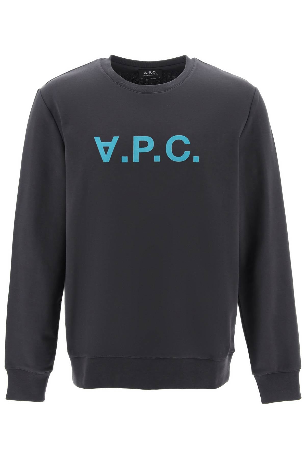 A.P.C. Flock V.P.C. Logo Sweatshirt   Grey