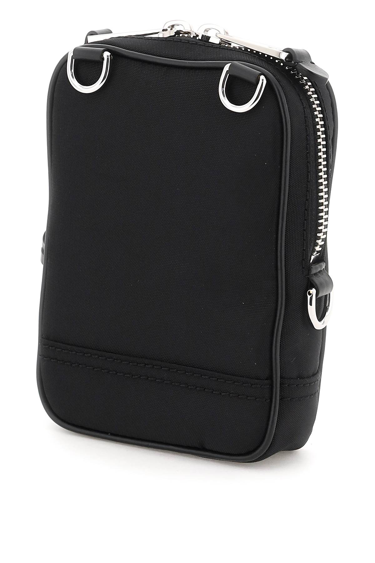 Moschino Nylon Crossbody Bag   Black