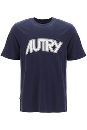 Autry T Shirt With Maxi Logo Print   Blue