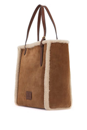 Anya Hindmarch Tote Bag With Shearling Eyes   Brown