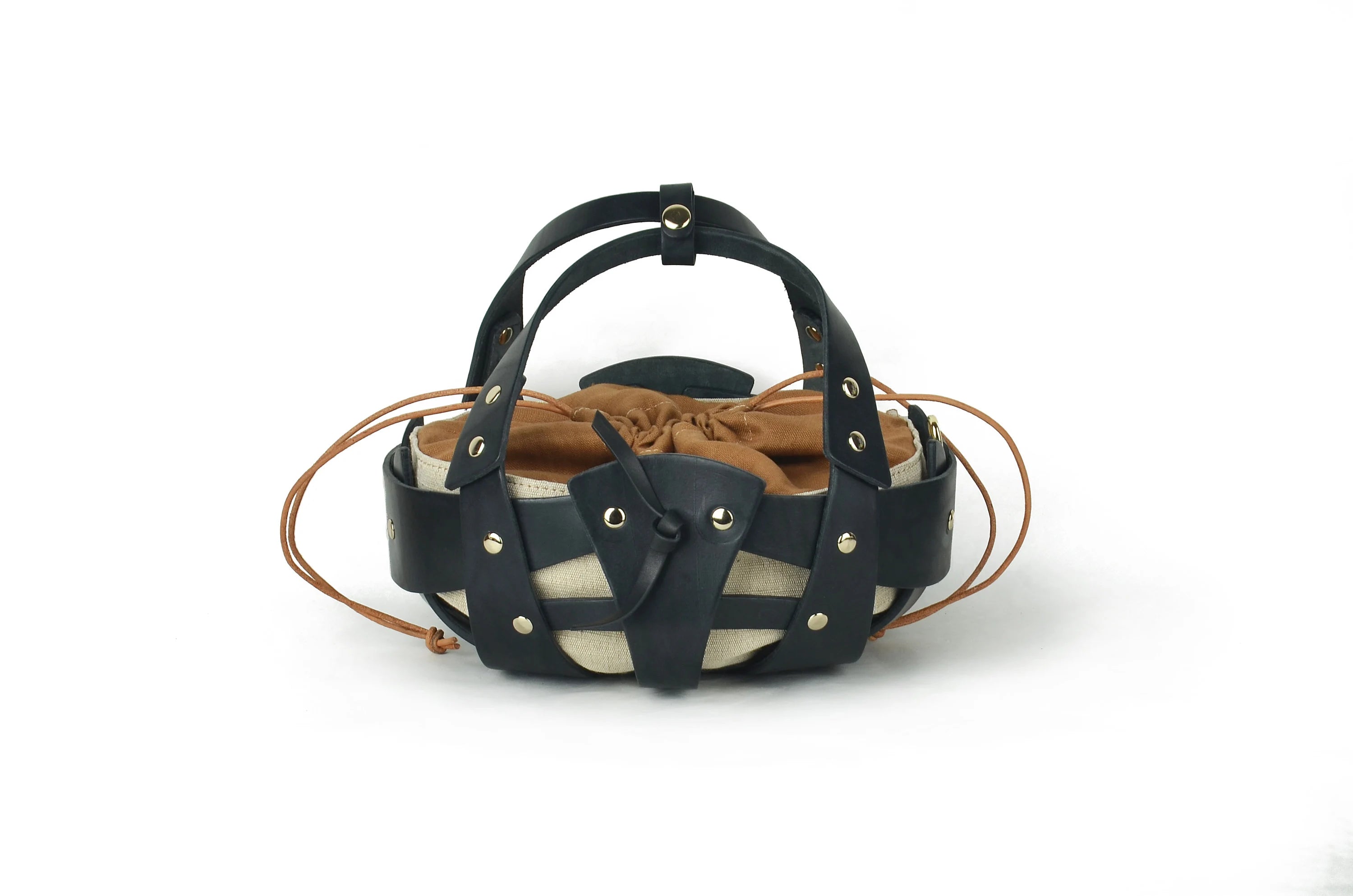 Beetle Geometric Leather Bag Small