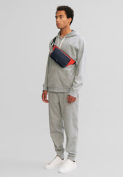DuDu庐 Men's Multicolour Calfskin Leather Belt Bag