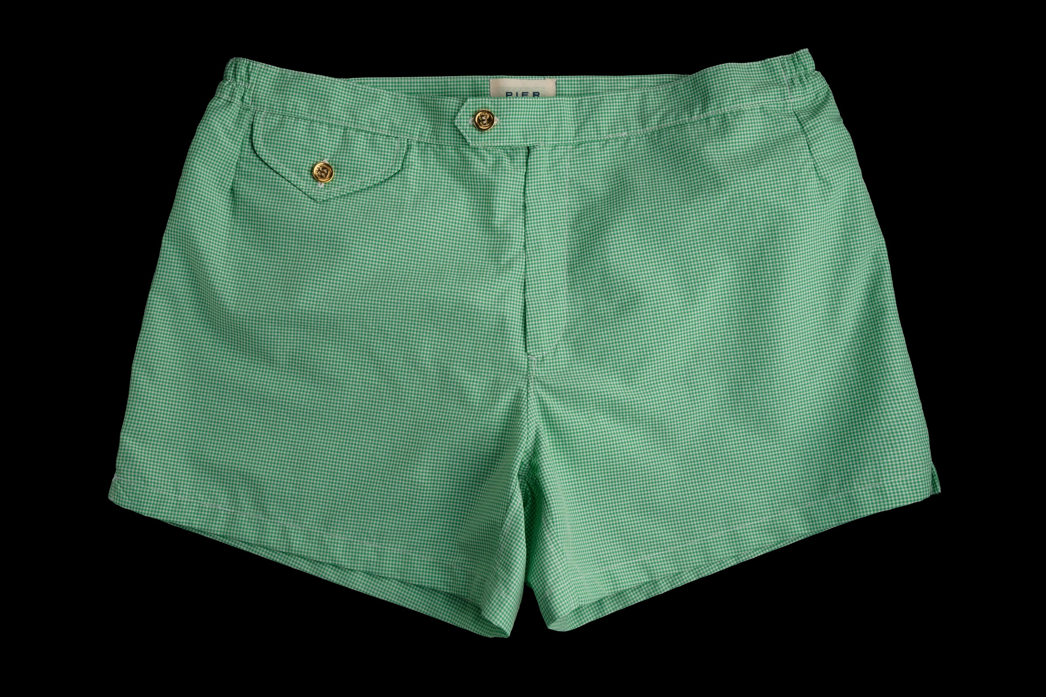 Marcello Vichy Swim Trunks by Pier Sicilia