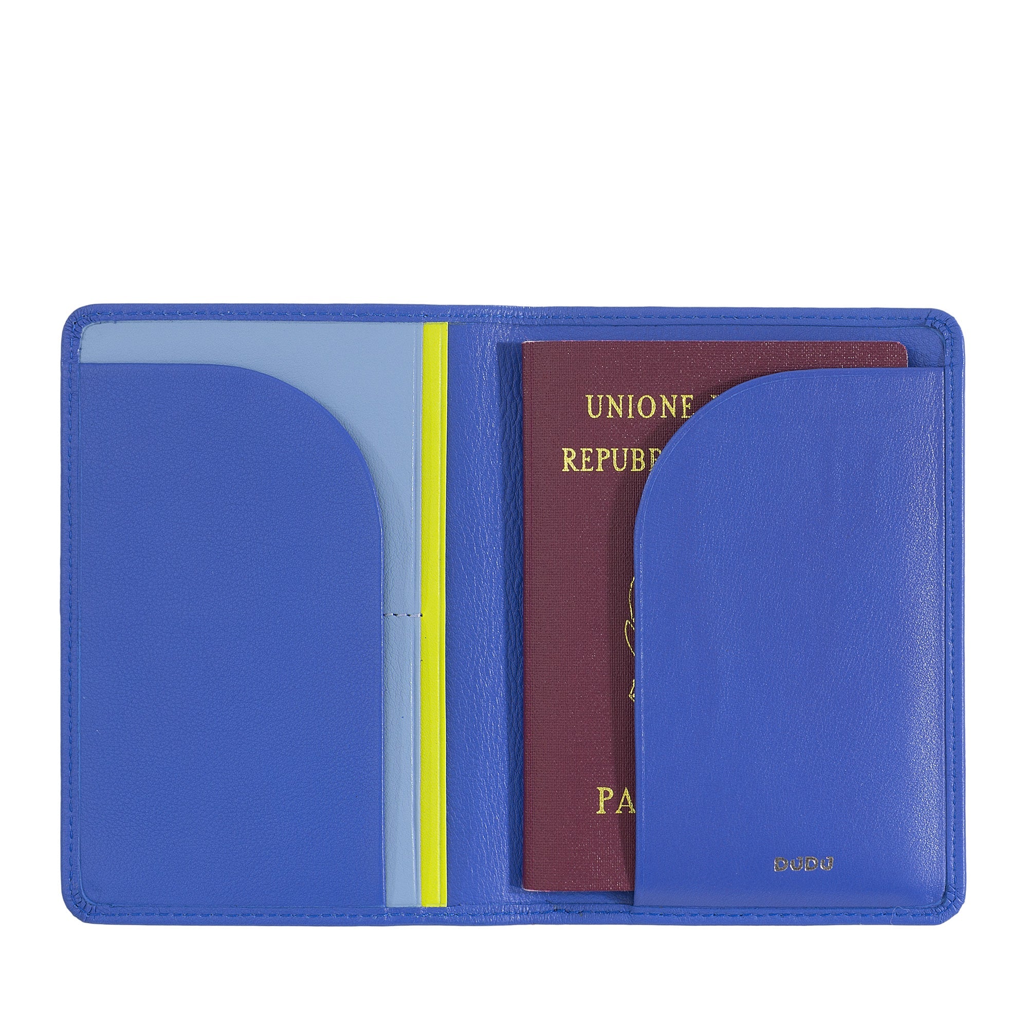 DuDu庐 HAWAII Multicolor Leather Passport Wallet