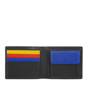 DuDu庐 AZZORRE Multicolor Calfskin Wallet - Black