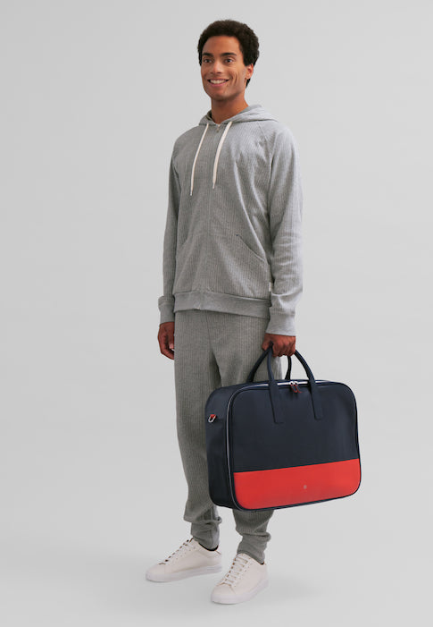 DuDu庐 Amsterdam Navy Calfskin Duffle Bag