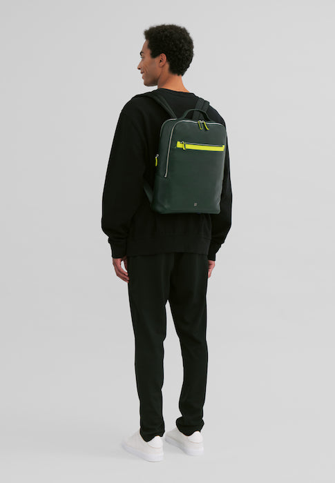 DuDu庐 BALTIMORA Multicolour Leather Backpack - Burgundy