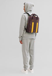 DuDu庐 Londra Multicolor Leather Backpack - Burgundy
