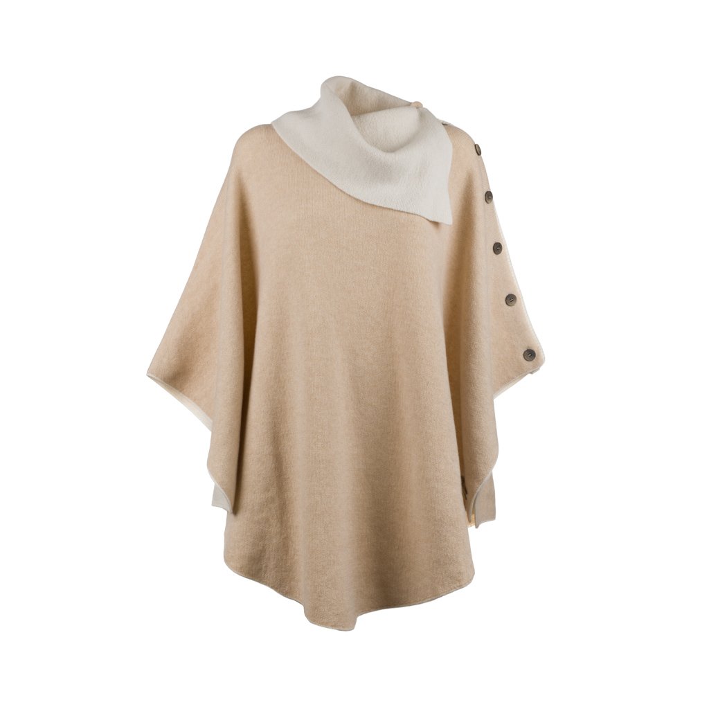 Siena Luxe Zip Cashmere Poncho