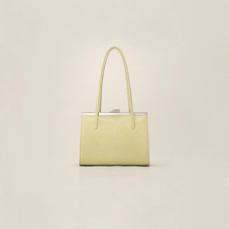 Leather Tote Bag  Apricot Clothing