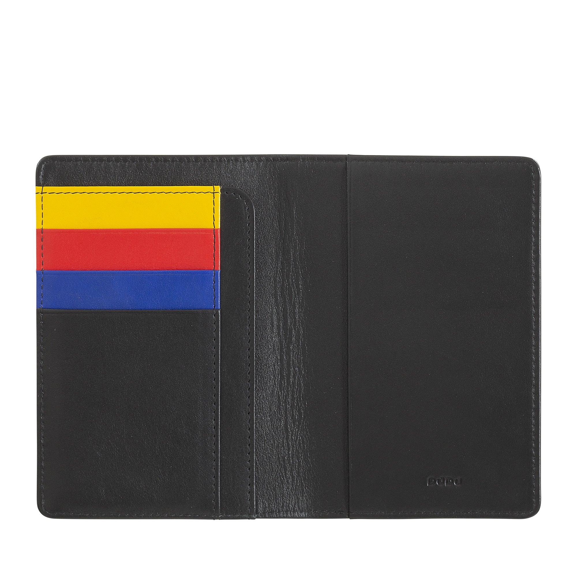 DuDu庐 Multicolor Nappa Leather Passport Wallet