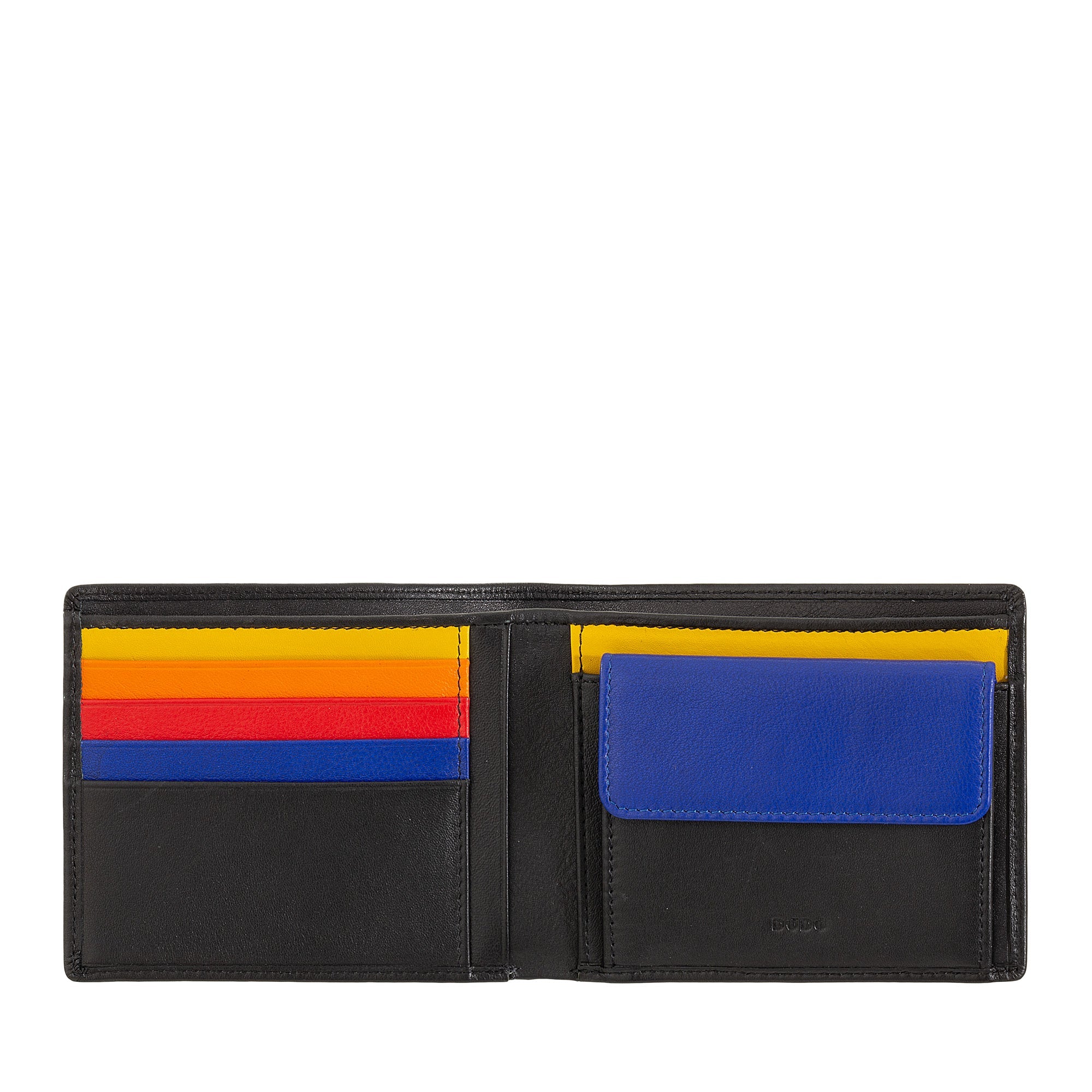 DuDu ITACA Multicolor Leather Wallet - Men's Soft Calfskin